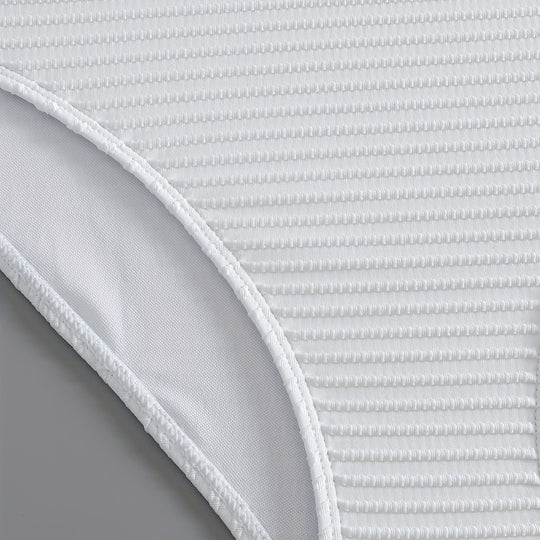 Damen Einteiliger Badeanzug mit raffiniertem Streifenmuster EB