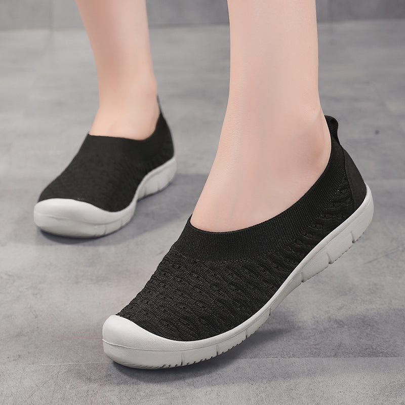 Damen Flexible Badeschuhe mit atmungsaktivem Obermaterial und rutschfester Sohle EB