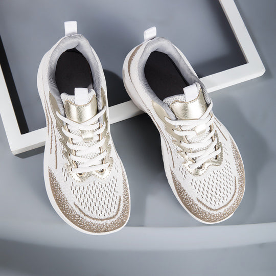 Damen Sportliche Laufschuhe mit atmungsaktiver Mesh-Oberfläche und flexibler Dämpfung EB