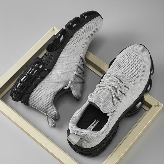 Unisex atmungsaktive Strick-Sneaker mit integrierter Luftkapsel-Dämpfung und flexibler Gummischale EB
