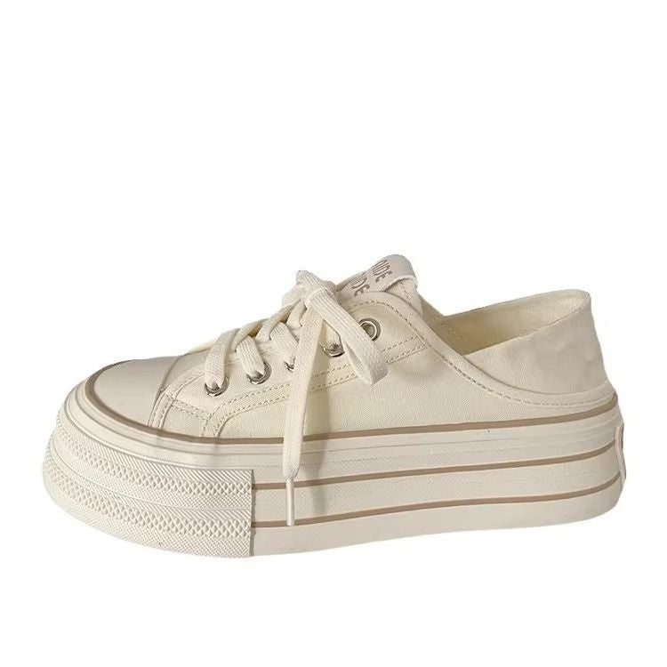 Damen Plateau-Slipper mit modischem Design und bequemer Schnürung EB