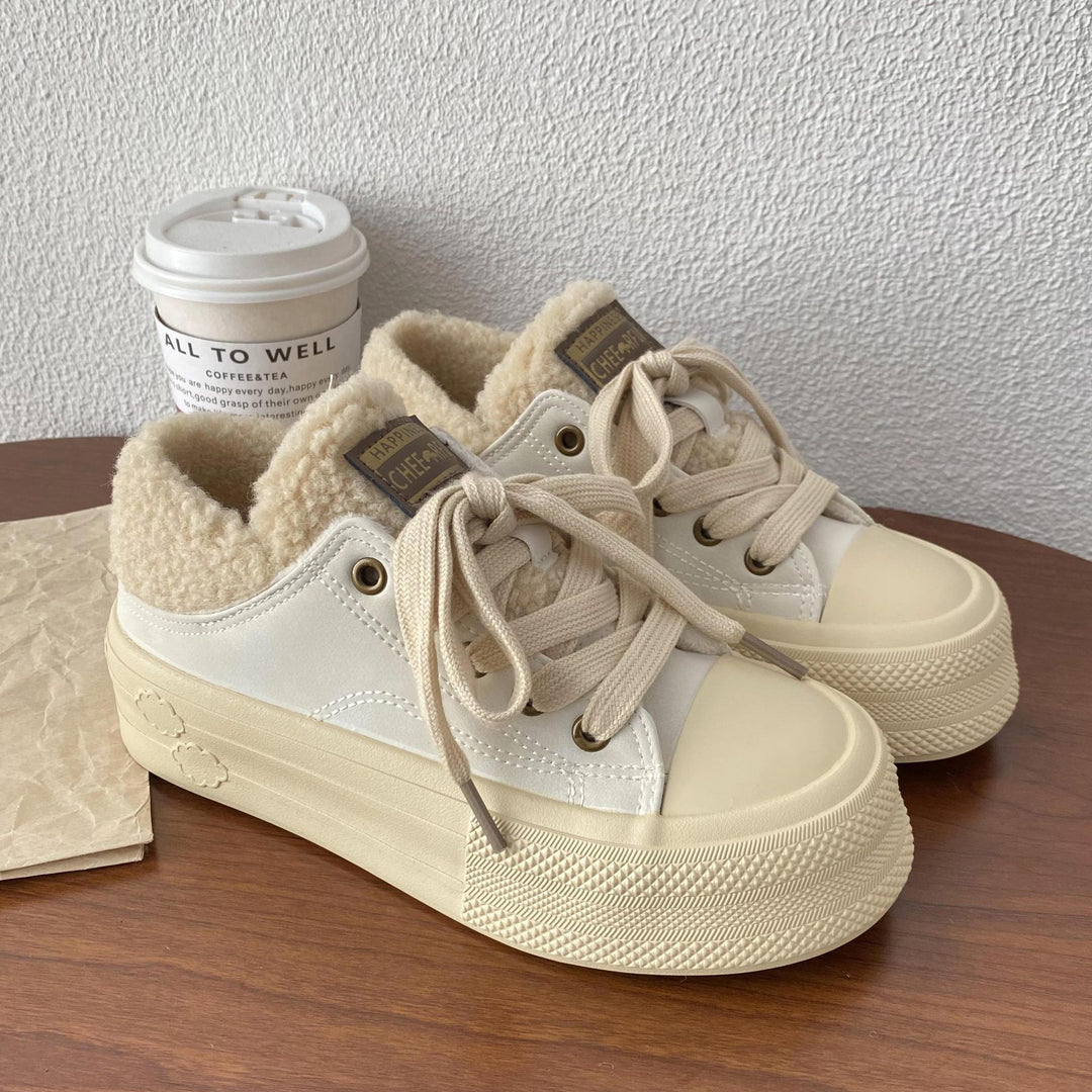 Damen Bequeme Sneakers mit kuscheligem Innenfutter und strapazierfähiger Sohle EB