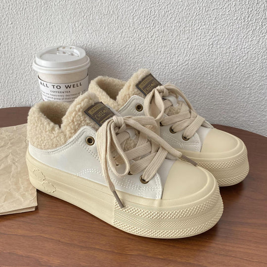 Damen Bequeme Sneakers mit kuscheligem Innenfutter und strapazierfähiger Sohle EB