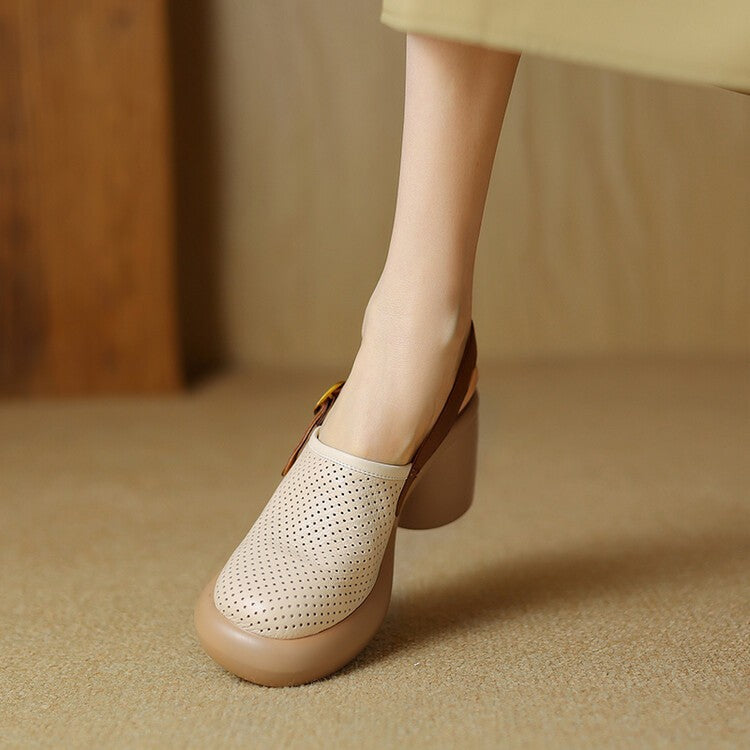 Damen Atmungsaktive Clogs mit modischem Perforationsdesign EB