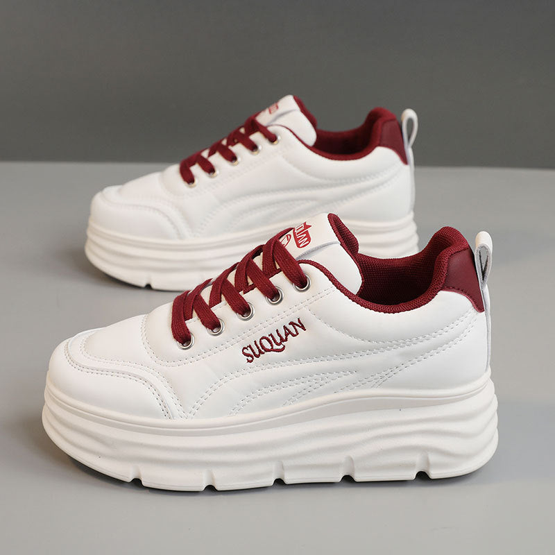 Damen Plattform Sneakers mit schockabsorbierender Sohle und atmungsaktiver Innenausstattung EB