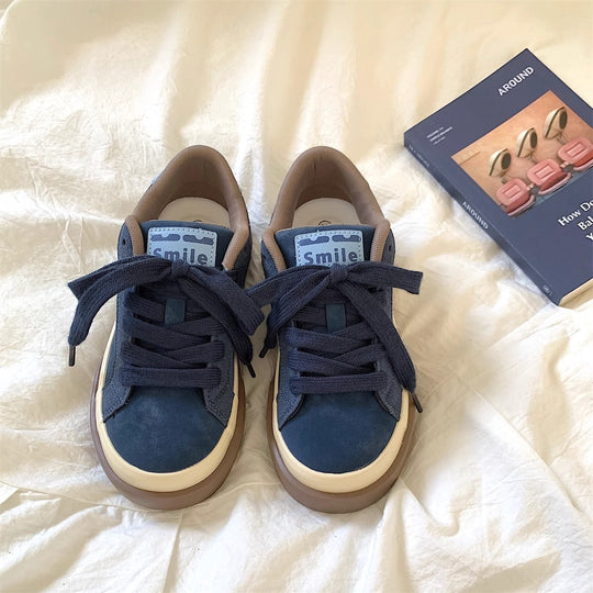 Damen Freizeit Sneakers mit gepolsterter Sohle und weichem Obermaterial EB
