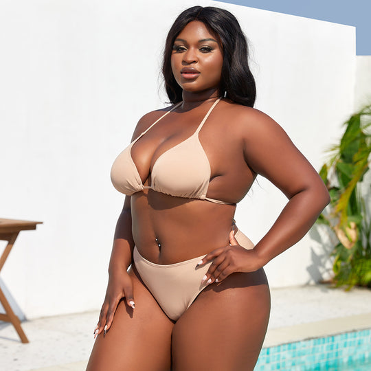 Damen Triangel-Bikini mit Rock EB