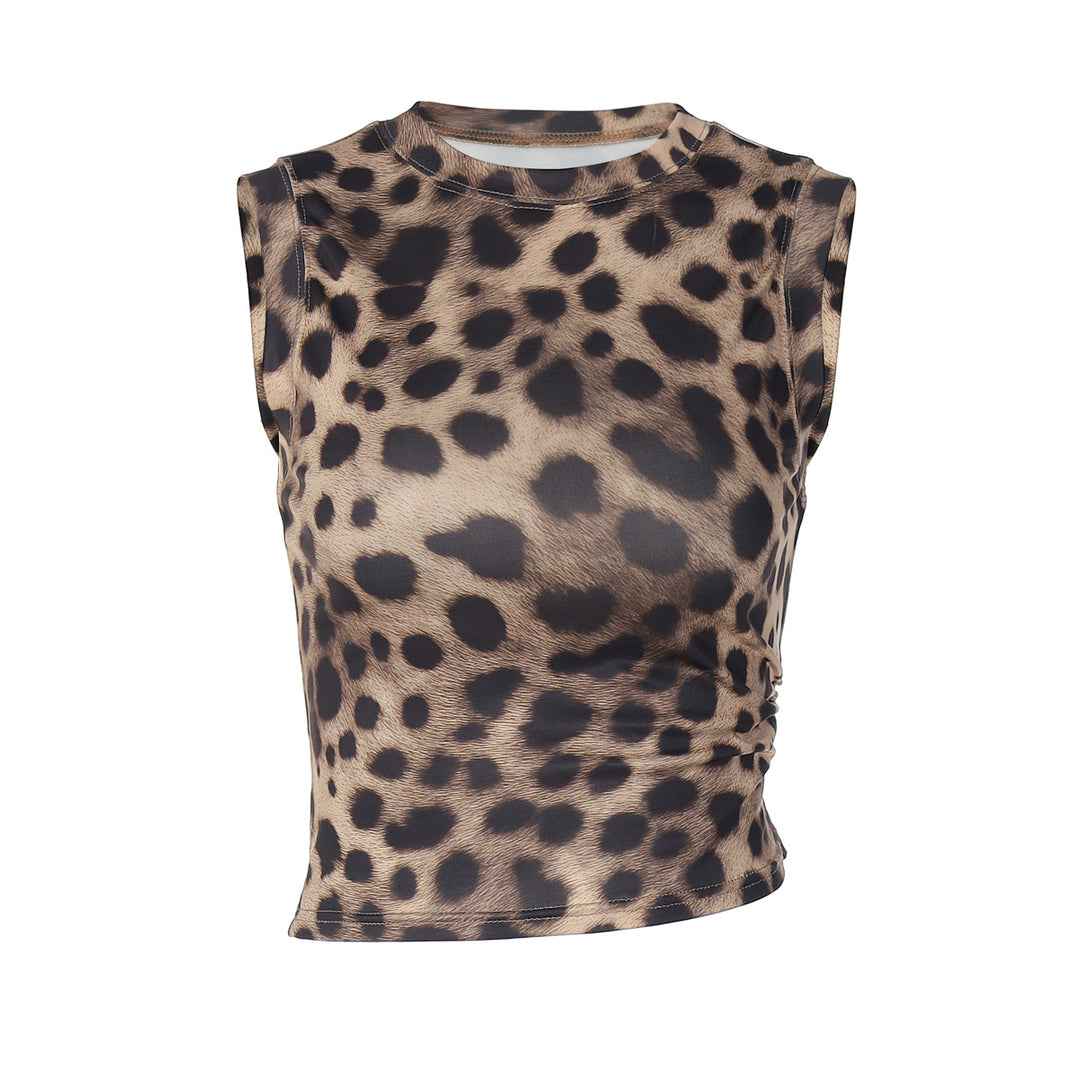 Damen Figürliches Top im Leopardenmuster EB