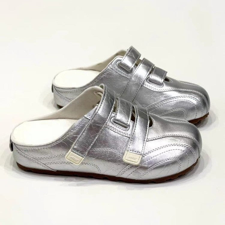 Damen Komfortable Clogs mit verstellbaren Klettverschlüssen und ergonomischem Fußbett EB