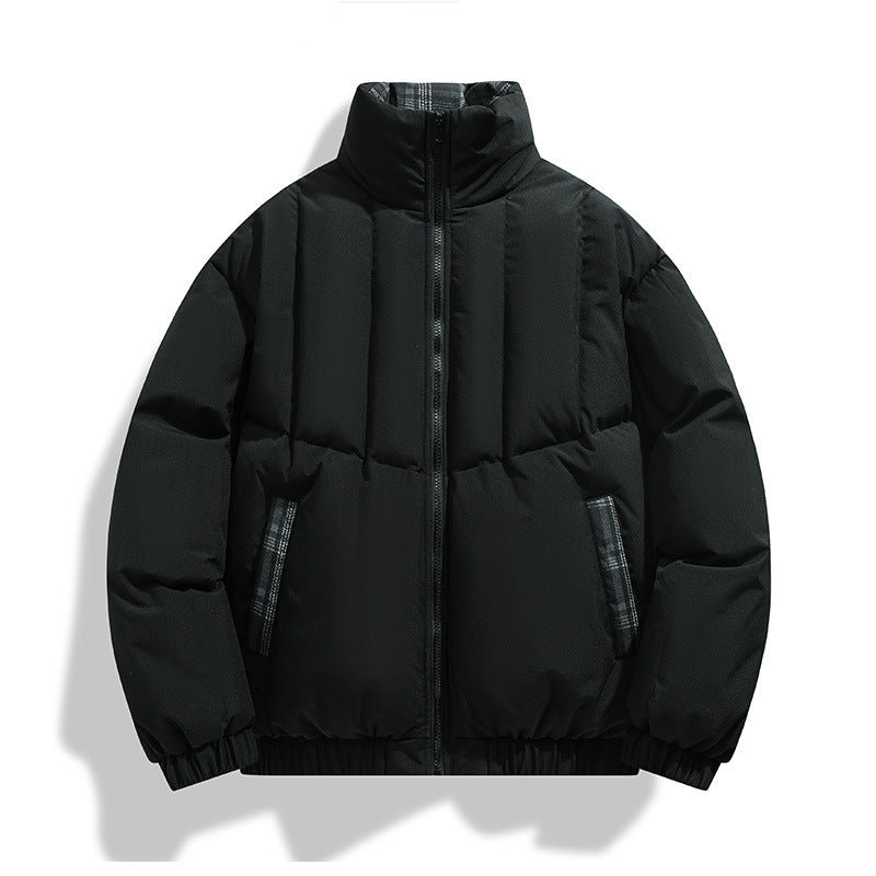 Herren isolierte Steppjacke mit hohen Kragen und praktischen Taschen EB