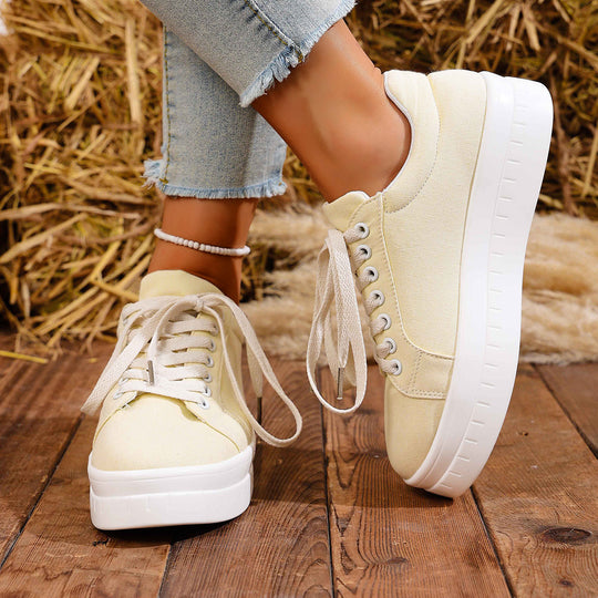 Damen Modische Plattform Sneakers EB