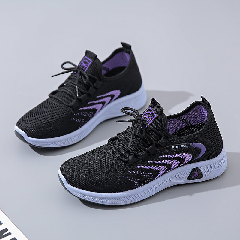 Damen atmungsaktive Laufschuhe mit flexibler Sohle und innovativem Obermaterial EB