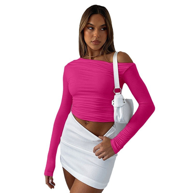 Damen asymmetrisches Langarmoberteil EB
