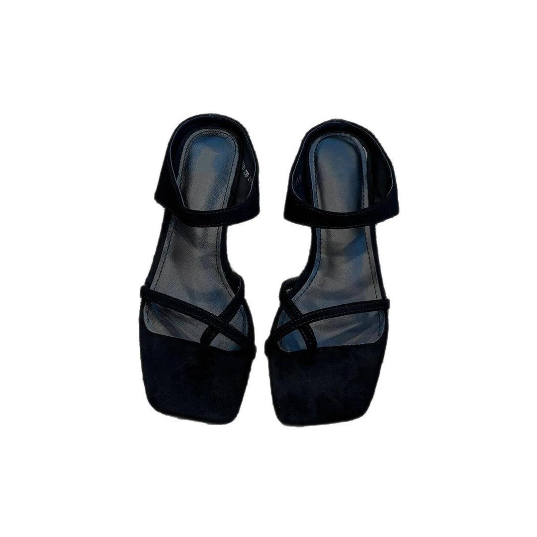 Damen Slingback-Pantoletten mit eleganter Querriemchen-Design EB