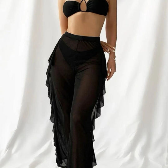 Damen Bikini-Set mit luftiger Rüschenhose EB