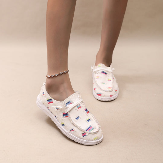 Damen Modische Sneaker mit einzigartigem Muster EB