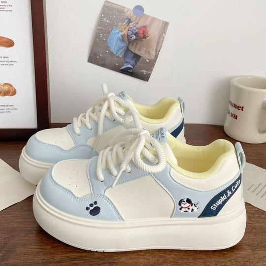 Damen Sneaker mit verspielten Tiermotiven und bequemer Dämpfung EB