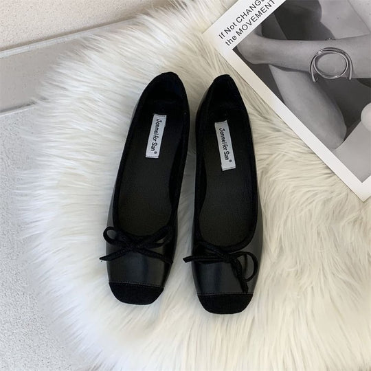 Damen Elegante Ballerinas mit modischem Schleifenakzent und weichem Fußbett EB