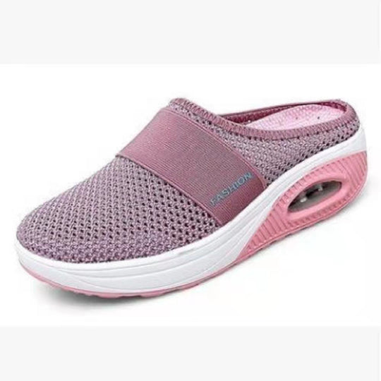 Damen Luftige Clogs mit atmungsaktivem Mesh-Obermaterial und komfortabler Dämpfung EB