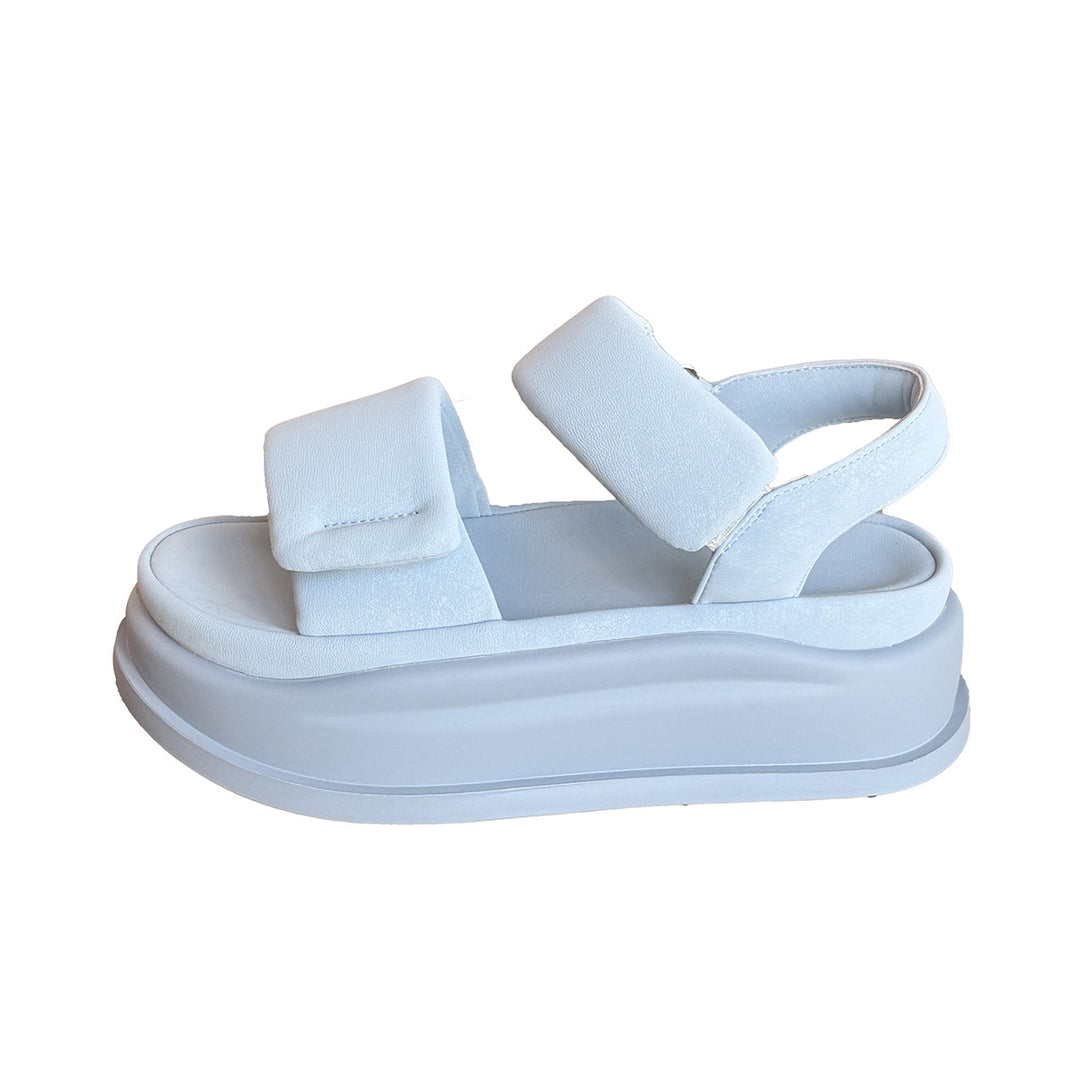 Damen Komfortable Klettverschluss-Sandalen mit attraktiven Riemen EB