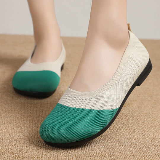 Damen Komfortable Ballerinas mit atmungsaktivem Obermaterial EB