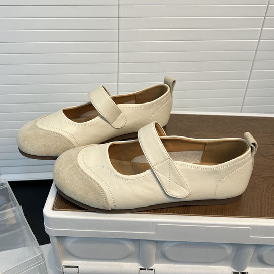 Damen Ballerinas mit verstellbarem Riemen und gepolsterter Innensohle EB