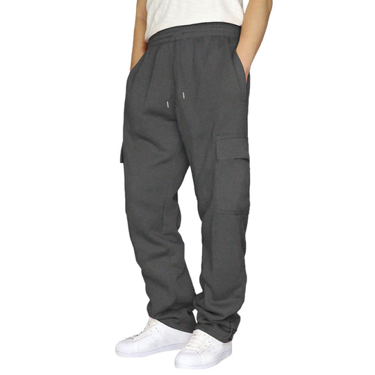 Herren nan Cargo-Jogginghose mit elastischem Bund, Kordelzug und verstellbarem Saum EB