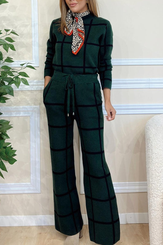 Damen gestreiftes Lounge-Set EB