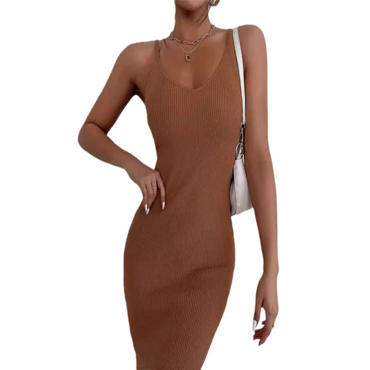 Damen Strickkleid mit figurbetontem Schnitt EB