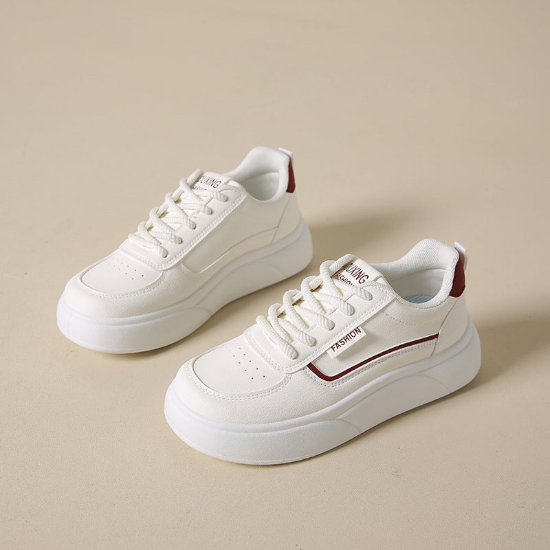 Damen modische Sneakers mit plattformierter Sohle und sportlicher Silhouette EB