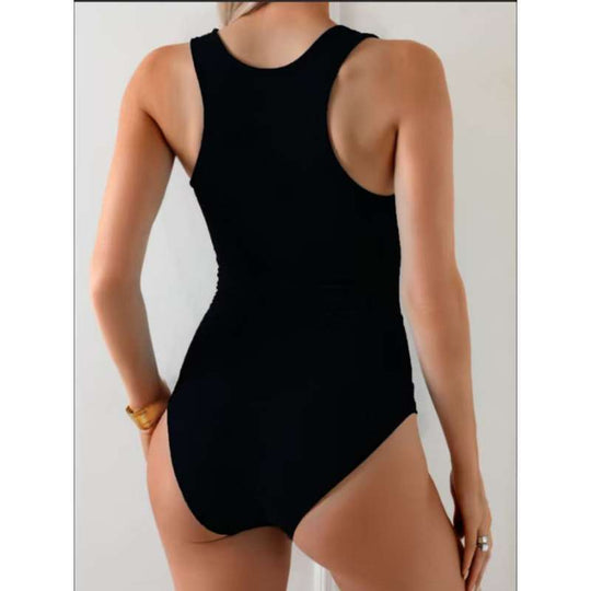 Damen Sportlicher Badeanzug mit Hoch elastischem Material EB