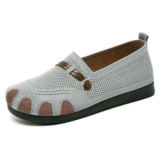 Damen Komfortable Slip-On Clogs mit atmungsaktivem Obermaterial und flexiblem Fußbett EB