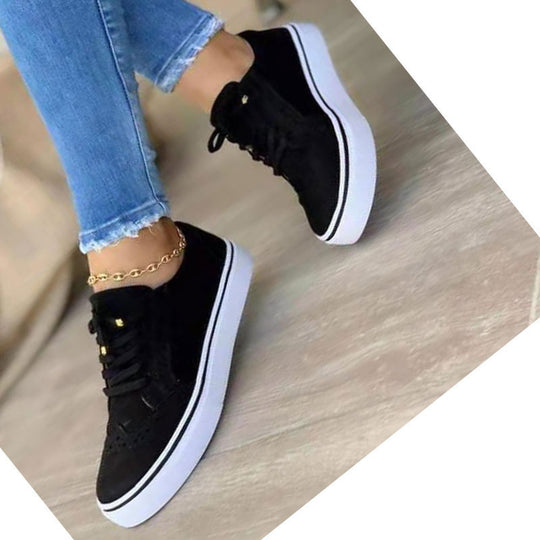Damen Sneaker mit modischem Textilobermaterial und dämpfender Sohle EB