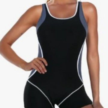 Damen Sportlicher Schwimmanzug mit Shorty-Schnitt EB