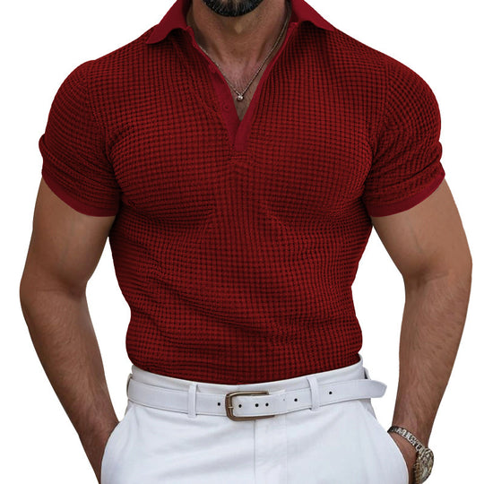 Herren Poloshirt mit strukturierter Oberfläche und atmungsaktiven Eigenschaften EB