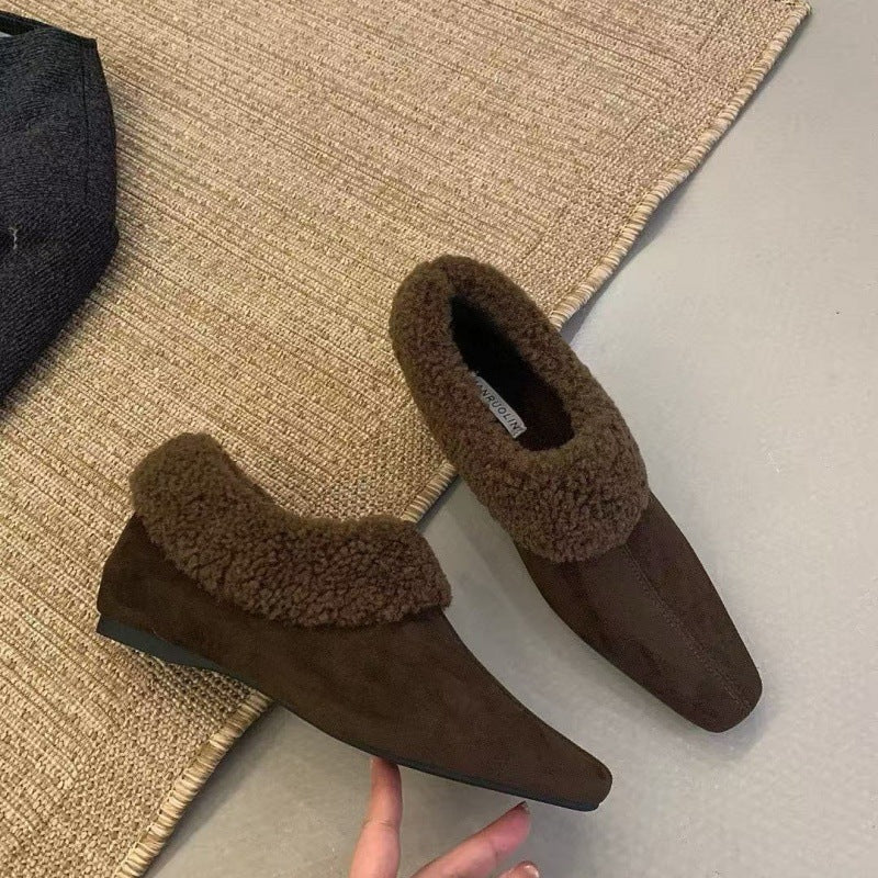 Damen warme und bequeme Hausschuhe mit kuscheligem Fleecefutter EB