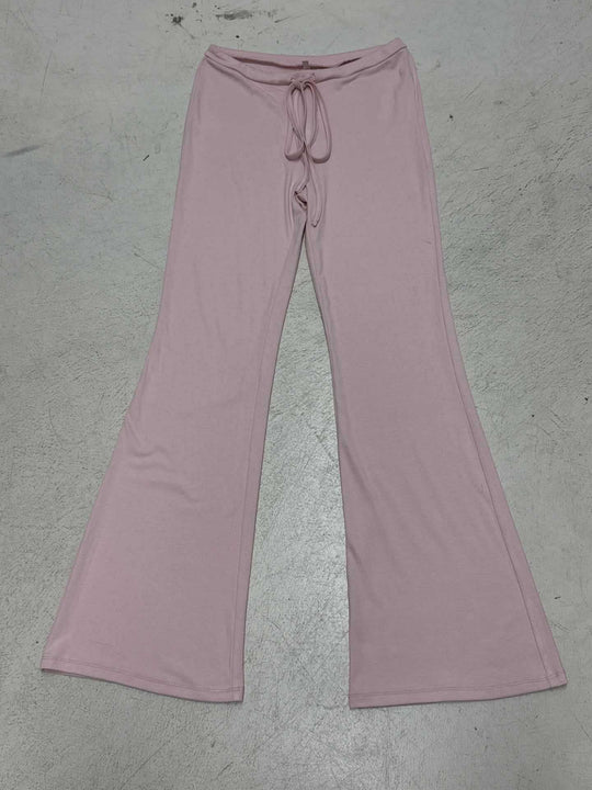 Damen nan ausgestellte Loungehose mit Bindekordel, hohem Komfortbund und weichem Jerseyfall EB