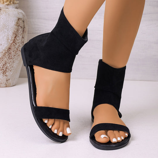 Damen offene Sandalen mit elegantem Ankle-Design und rutschfester Sohle EB