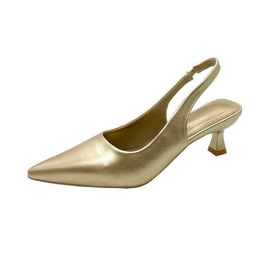 Damen elegante Slingback-Pumps mit modischem Absatz EB