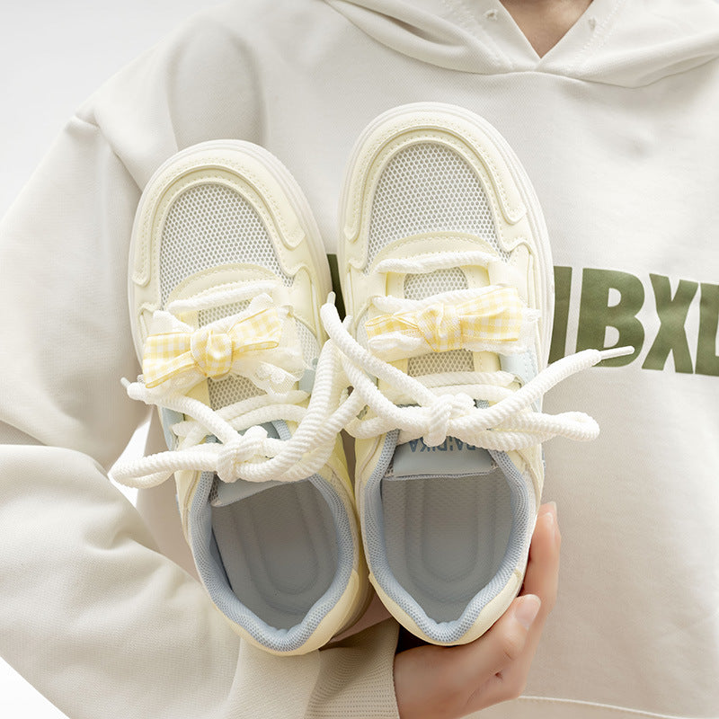 Damen Chunky Sneakers mit trendigem Design und atmungsaktiver Mesh-Oberfläche EB