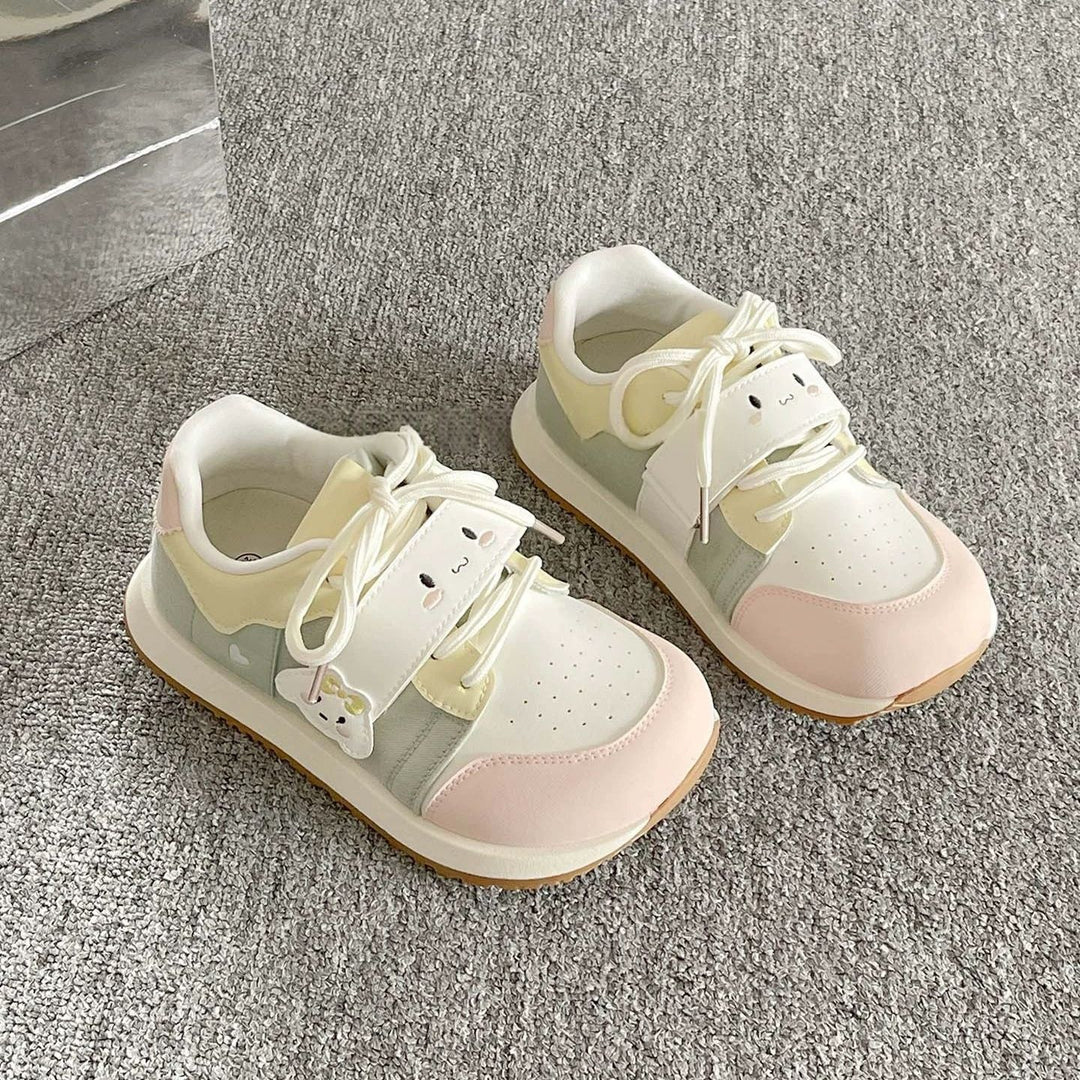 Damen Kindersneaker mit niedlichem Tierdesign und praktischem Klettverschluss EB