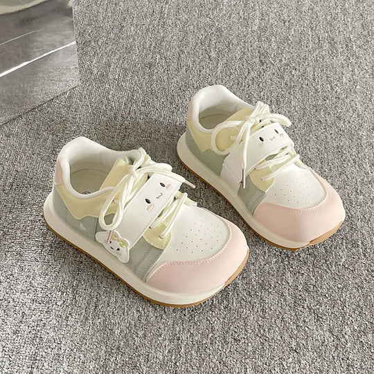 Damen Kindersneaker mit niedlichem Tierdesign und praktischem Klettverschluss EB