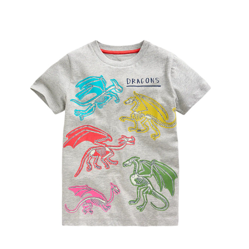 Jungen T-Shirt mit lebhaftem Drachenmotiv EB