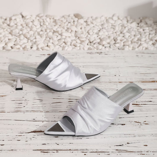 Damen Elegante Slingback-Mules mit spitzem Zehenbereich EB