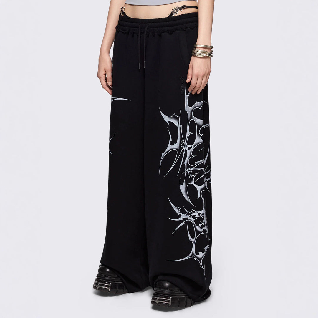 Damen Urbaner Baggy-Hosen mit Grafiken EB