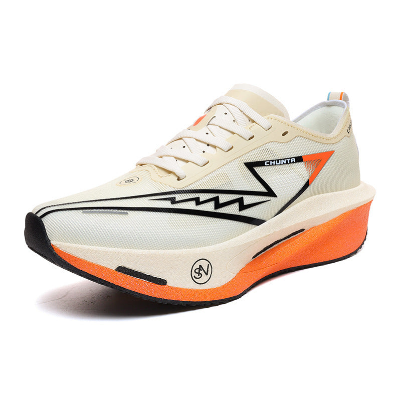 Unisex leichter Performance Laufschuh mit gedämpfter Plateausohle und atmungsaktivem Mesh EB