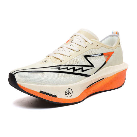 Unisex leichter Performance Laufschuh mit gedämpfter Plateausohle und atmungsaktivem Mesh EB