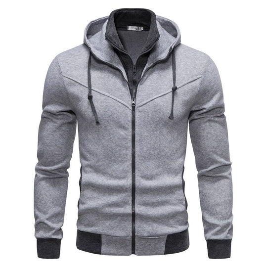 Herren sportliche Kapuzenjacke mit modernem Schnitt und praktischen Reißverschlusstaschen EB