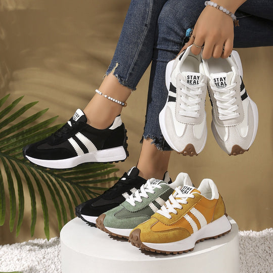 Damen Sportliche Sneakers mit rutschfester Sohle und atmungsaktivem Obermaterial EB