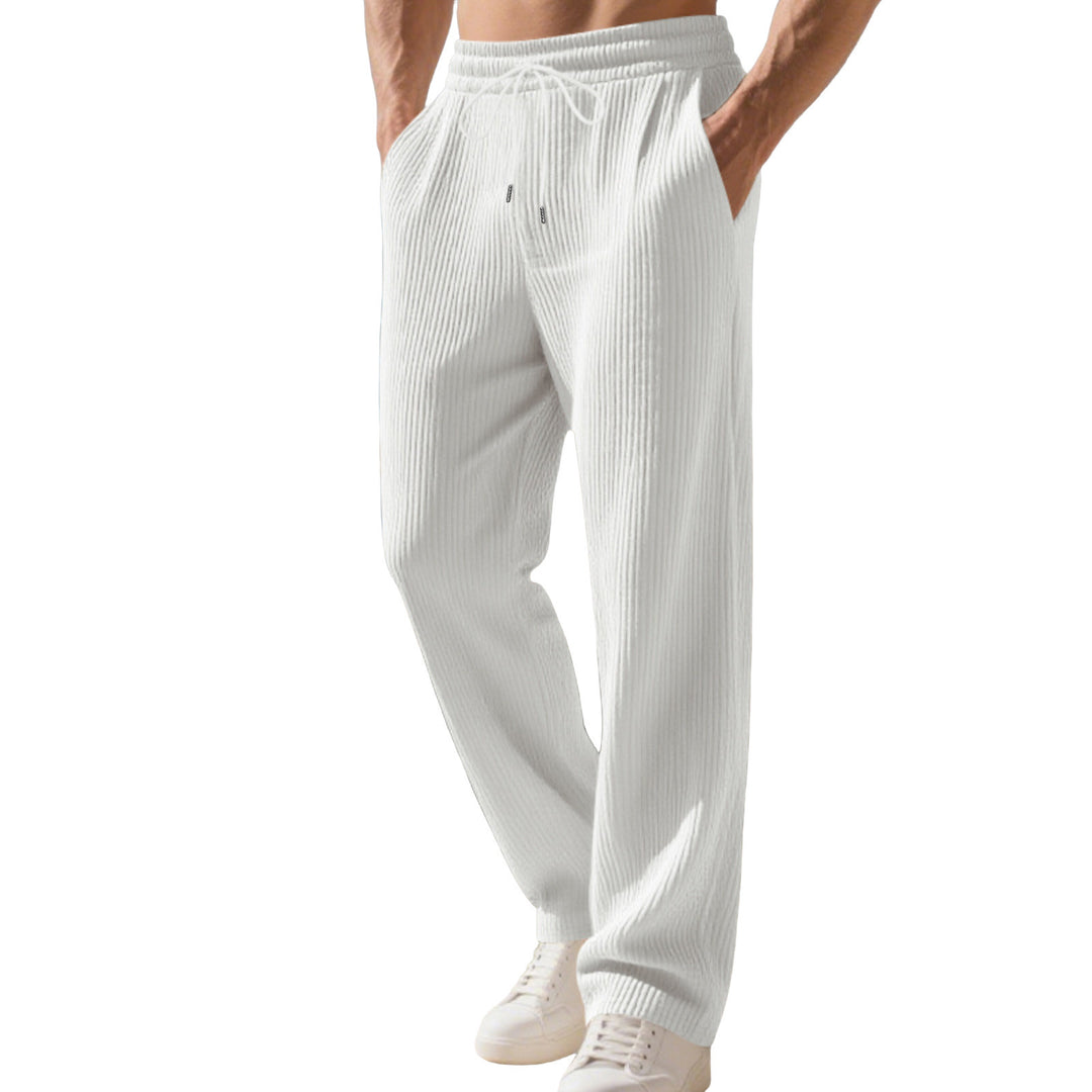 Herren Relaxed-Fit Strick-Jogginghose mit feiner Rippstruktur EB